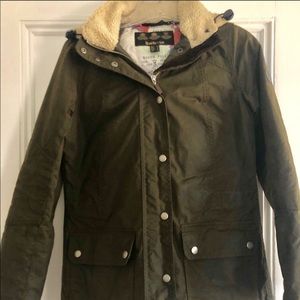 SOLD Barbour Coat w/Shearling Detachable Hood